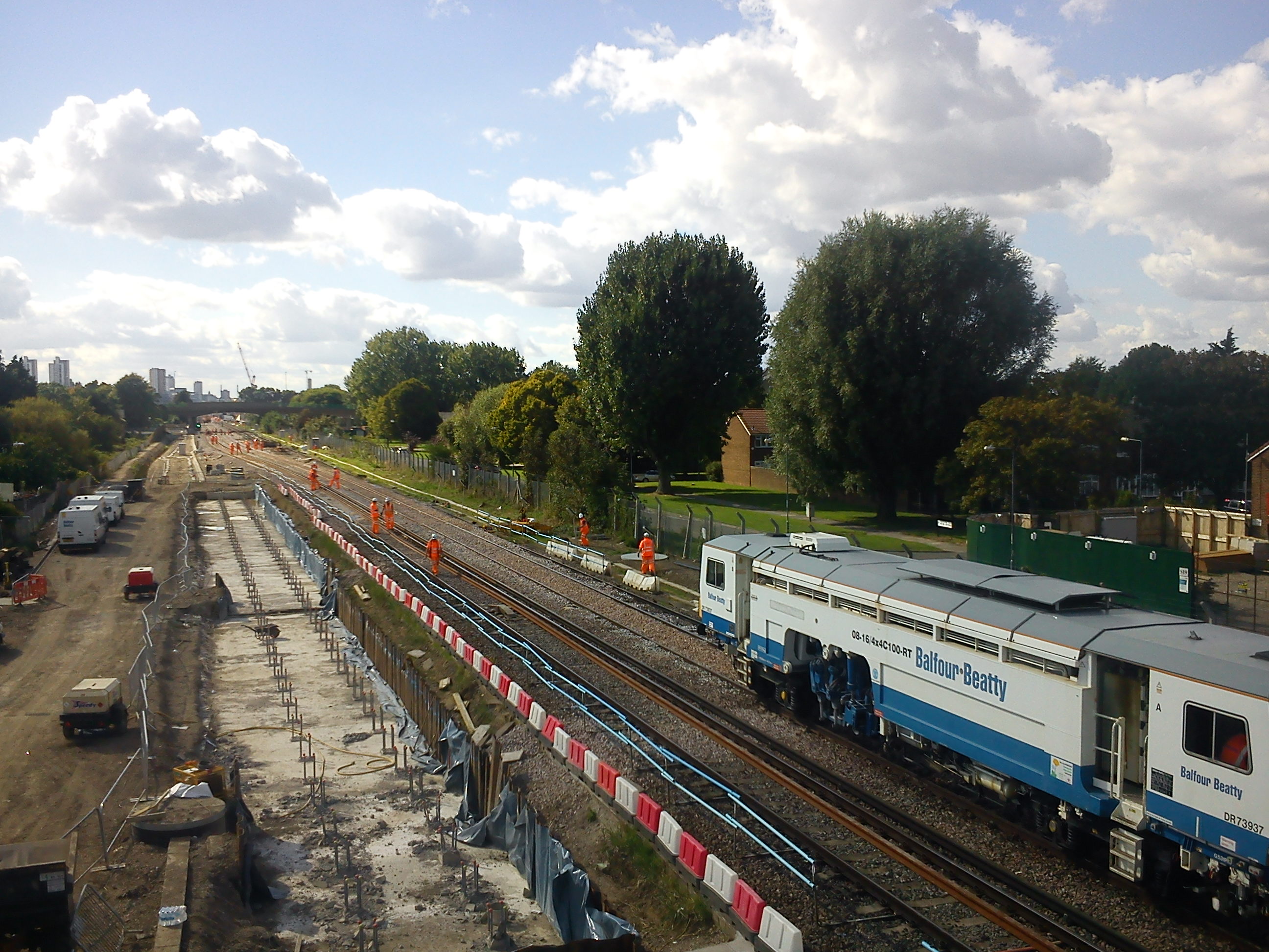 Crossrail track & bridge work