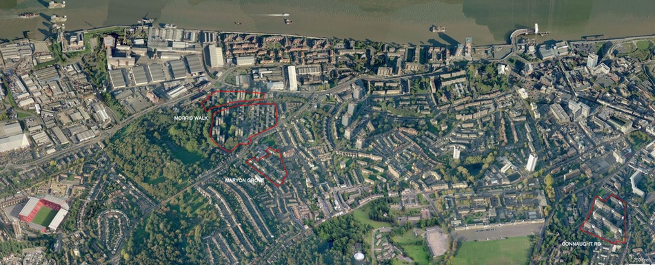 Woolwich Estate Aerial View